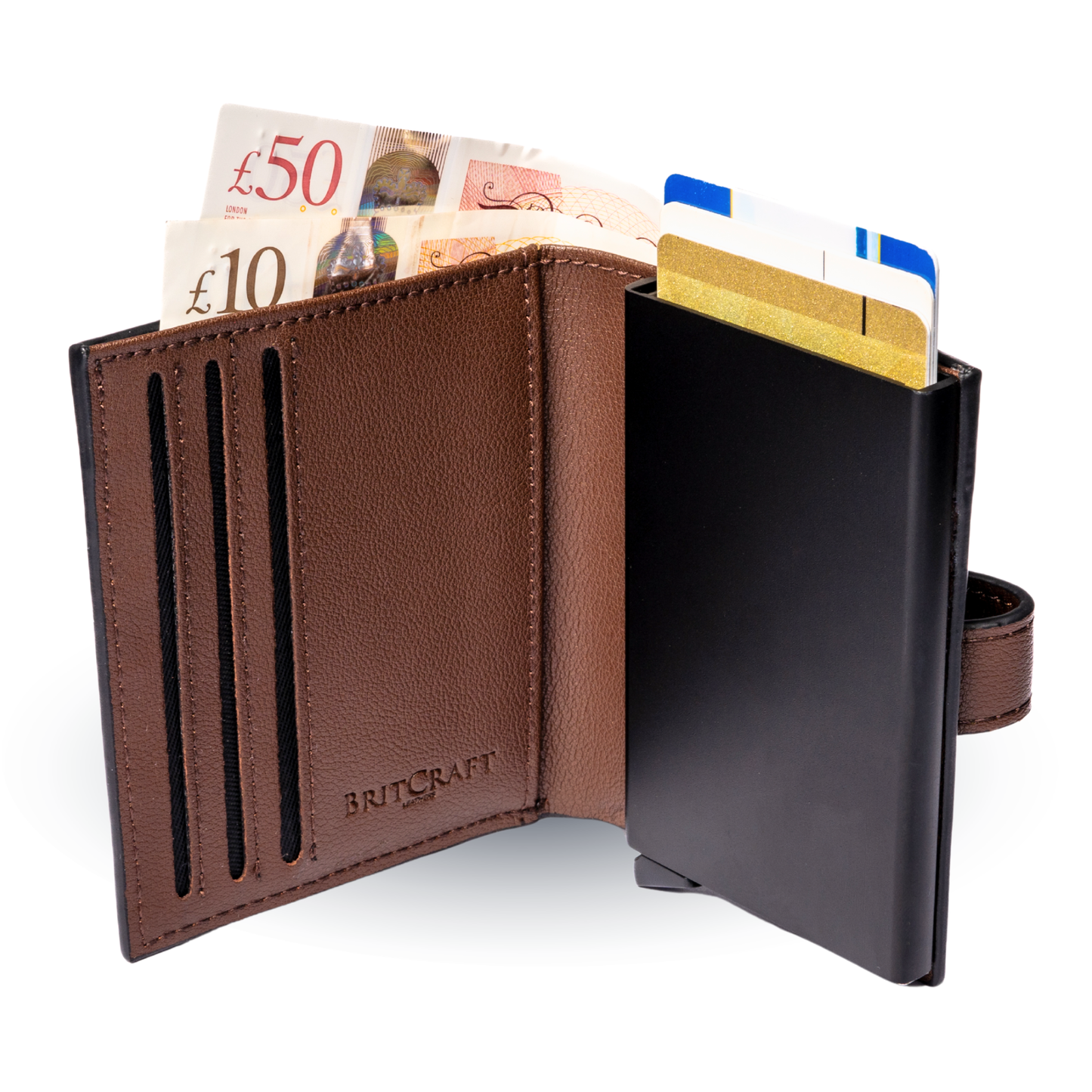 BritCraft Secure Leather Wallet